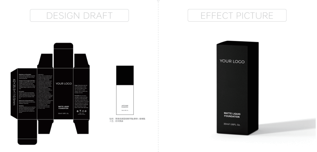 MATTE LIQUID FOUNDATION Design Draft